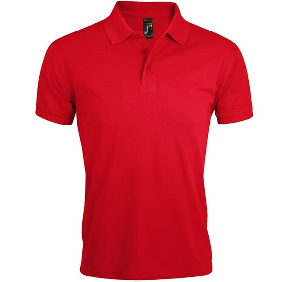 SOLs Mens Prime Pique Plain Short Sleeve Polo Shirt
