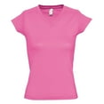 thumbnail image 1 of SOLs Womens Moon V Neck Short Sleeve T-Shirt, 1 of 4