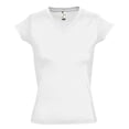 thumbnail image 1 of SOLs Womens Moon V Neck Short Sleeve T-Shirt, 1 of 5