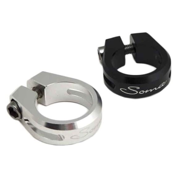Soma Bolt-On Seat Clamp, 29.8mm (1-1/8") - Silver