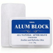 SOMADA Alum Block for Men and Women, after Shave Styptic Stone, 100g / 3.5 oz, Piedra de Alumbre