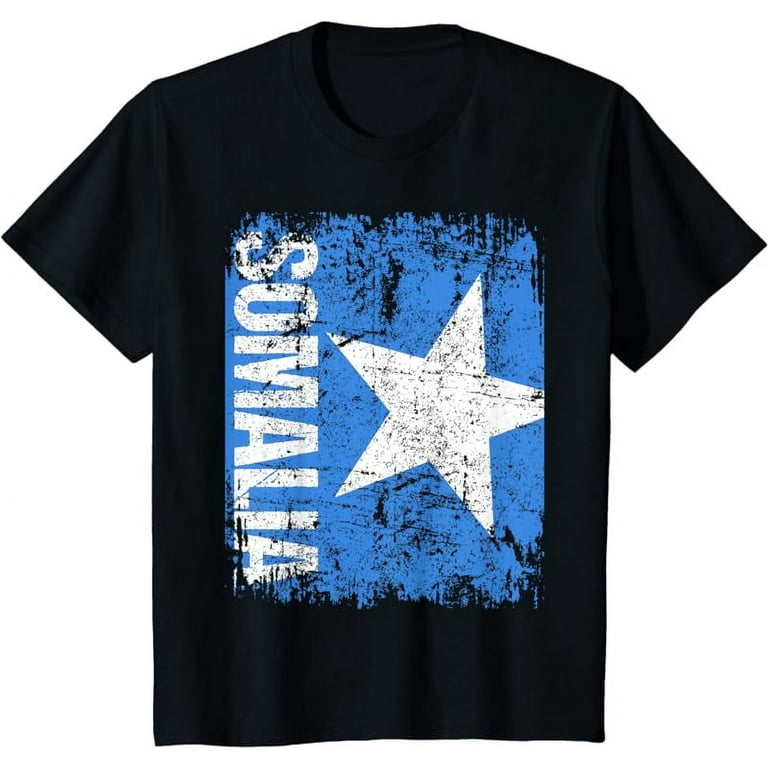 Somalia National Flag Distressed T-Shirt For Men Women Kids Somalia National Flag Distressed T-Shirt For Men Women Kids