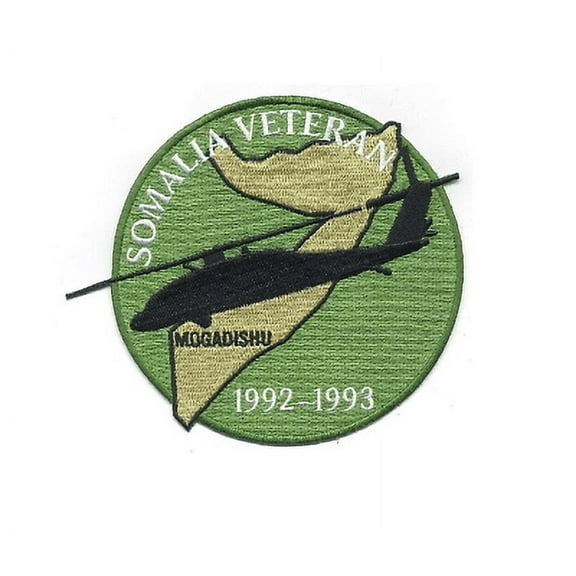 SOMALIA VETERAN PATCH BLACK HAWK DOWN BATTLE OF MOGADISHU TASK FORCE RANGER