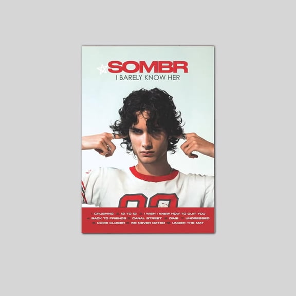 SOMBR - Poster Music Wall Art PHYSICAL PRINT Rolled Poster Size 24''x36'' Googate