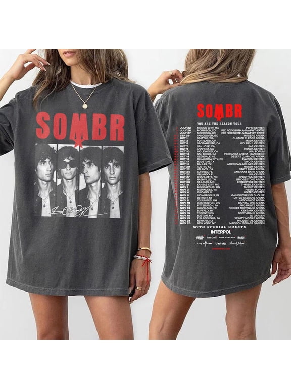 SOMBR You Are The Reason Tour Unisex T-Shirt, Tour Tee For Fan