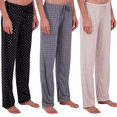 thumbnail image 1 of SOMER 3 Pack Womens Pajama Pants Pj Bottom Cotton Ultra-Soft Comfy Lounge Drawstring Sleepwear Pants, 1 of 7