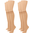 thumbnail image 1 of SOMER 3-Pair Knee High Sheer Stockings Silky Socks for women Breathable Comfort Fit High Stockings, 1 of 5