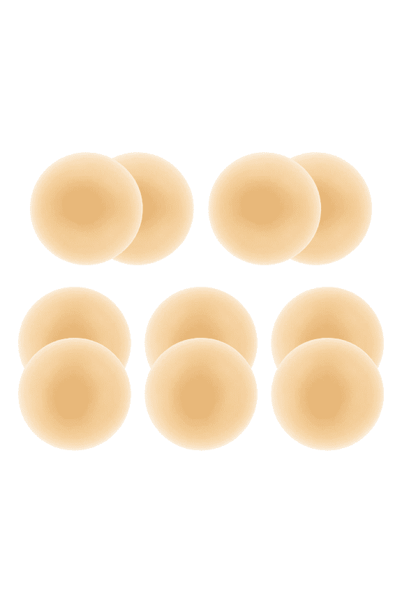 5 Pairs Nipple Covers for Women, Reusable Silicone Sticky Bra, Invisible Push Up Adhesive Bra, Thin Comfortable Nipple Pasties