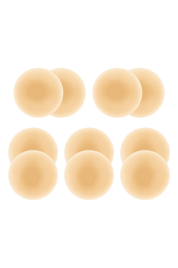 5 Pairs Nipple Covers for Women, Reusable Silicone Sticky Bra, Invisible Push Up Adhesive Bra, Thin Comfortable Nipple Pasties