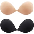 thumbnail image 1 of SOMER Backless Bra, Sticky Bra, Reusable Adhesive Bra, Strapless Bras for Women, Backless Strapless Bra Push Up, Adhesive Invisible Lift Up Bras 2 Pairs, 1 of 11