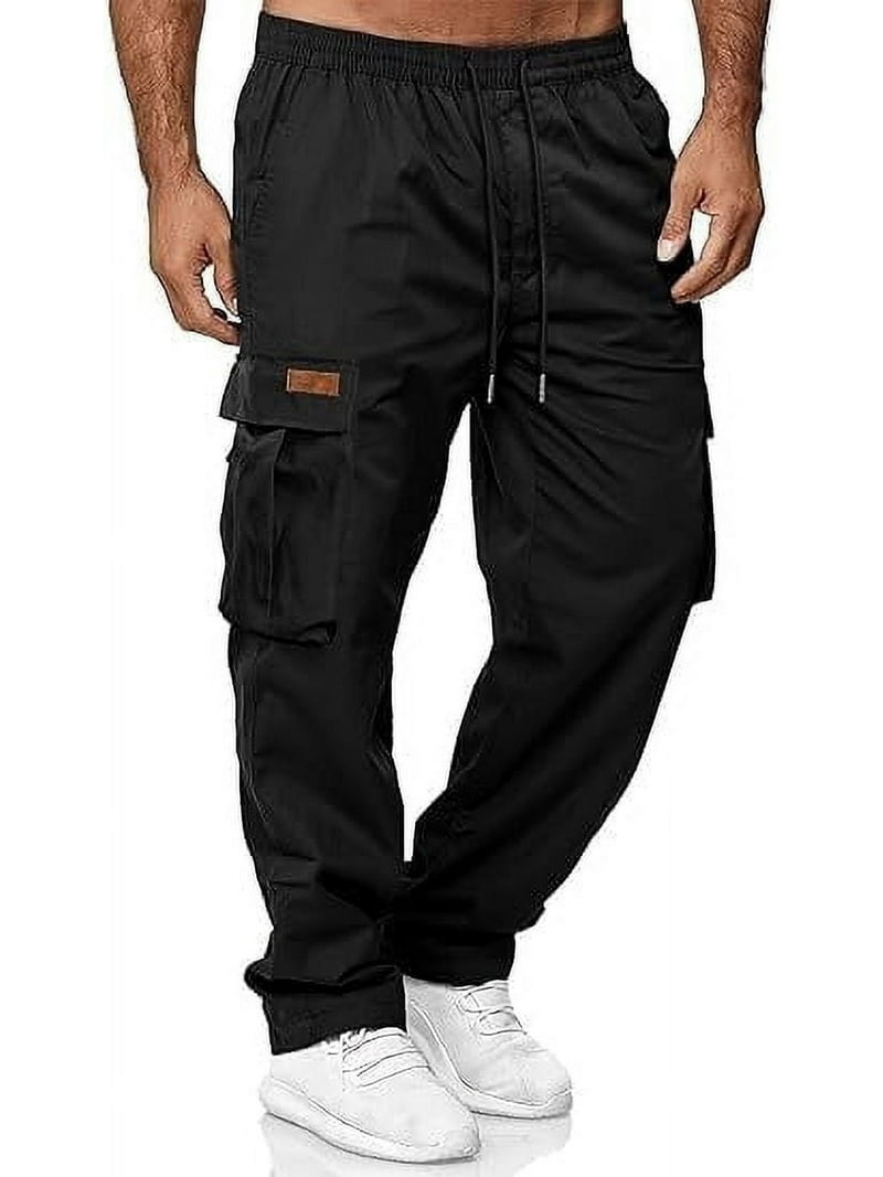 SOMER Men's Cargo Sweatpants Casual Workout Joggers Loose Athletic