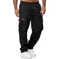 thumbnail image 1 of SOMER Men's Cargo Sweatpants Casual Workout Joggers Loose Athletic Pants for Men with Pockets,polyester fabric, 1 of 6
