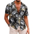 thumbnail image 1 of SOMER Men's Hawaiian Shirts Short Sleeve Casual Button Down Beach Shirt, 1 of 3