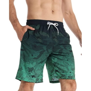 SOMER Men's Swim Trunks Long Bathing Suits with Mesh Lining and Pockets Quick Dry Beach Board Shorts