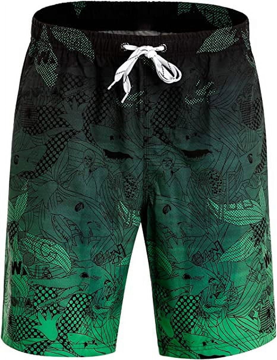 Kanu Surf Stripe Quick Dry Beach Board Shorts Swim Trunk