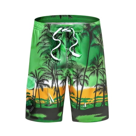 SOMER Men's Swim Trunks Long Bathing Suits with Mesh Lining and Pockets Quick Dry Beach Board Shorts