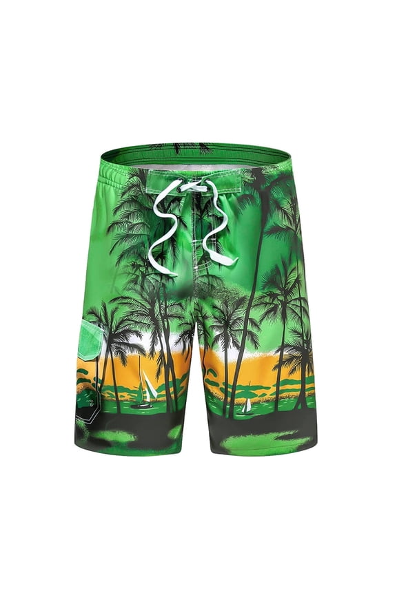 Men's Swim Trunks Long Bathing Suits with Mesh Lining and Pockets Quick Dry Beach Board Shorts
