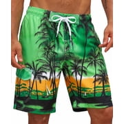 SOMER Men's Swim Trunks Long Bathing Suits with Mesh Lining and Pockets Quick Dry Beach Board Shorts