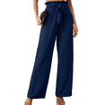 thumbnail image 1 of SOMER Women’s Wide Leg Pants Palazzo Pants Flowy Dressy Pants High Waisted Business Work Trousers with Pockets – Navy, 1 of 7