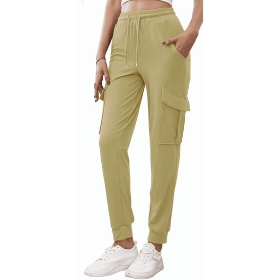 SOMER Sweatpants Women High Waisted Cargo Pants Women Joggers Lightweight Comfy Hiking Drawstring Workout Pants with Pockets