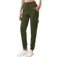 thumbnail image 1 of SOMER Women's Sweatpants Cargo Joggers High Waisted Drawstring Hiking Workout Pants Lightweight Comfy with Pockets, 1 of 10