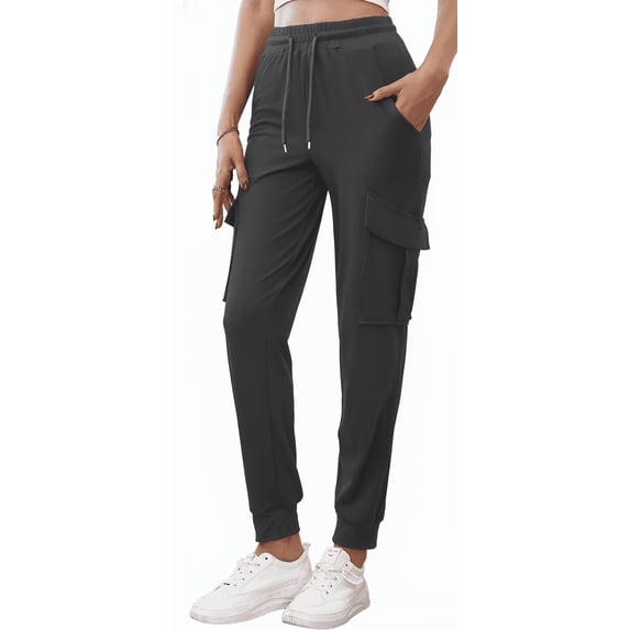 SOMER Sweatpants Women High Waisted Cargo Pants Women Joggers Lightweight Comfy Hiking Drawstring Workout Pants with Pockets