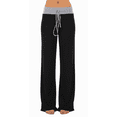 thumbnail image 1 of SOMER Wide Leg Pants for Women Lounge Pants Casual with Contrast Drawstring Palazzo Pants Loose Comfy Casual Bottoms Black, 1 of 6