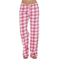 thumbnail image 1 of MLDRA Womens Pajama Pants Cotton Flannel Plaid Pants for Women Lounge Pants Women Soft PJ Pants Women Fall Pink, 1 of 6
