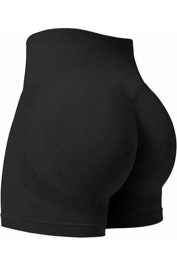 Women Gym Shorts Workout Biker Shorts Yoga Booty Shorts Scrunch Butt Lifting Seamless Shorts