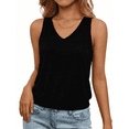 thumbnail image 1 of SOMER Women Tank Tops Casual Sleeveless Basic Top V Neck Loose Fit Shirt for Going Out Work Beach,2026 Summer, 1 of 6