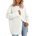 thumbnail image 1 of SOMER Cardigan Sweaters for Women Lightweight Cardigans for Women Open Front Oversized Button, Trendy V Neck Loose 2025 Spring Fall Winter Knit Cardigan, 1 of 7