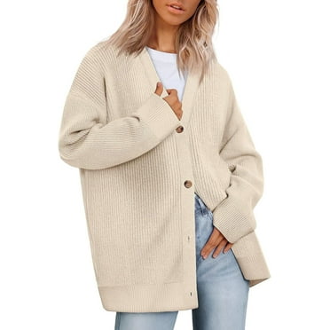 SOMER Cardigan Sweaters for Women Lightweight Cardigans for Women Open Front Oversized Button, Trendy V Neck Loose 2025 Spring Fall Winter Knit Cardigan