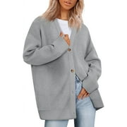 SOMER Cardigan Sweaters for Women Lightweight Cardigans for Women Open Front Oversized Button, Trendy V Neck Loose 2025 Spring Fall Winter Knit Cardigan