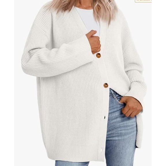 SOMER Cardigan Sweaters for Women Lightweight Cardigans for Women Open Front Oversized Button, Trendy V Neck Loose 2025 Spring Fall Winter Knit Cardigan