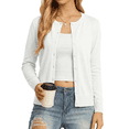 thumbnail image 1 of Women’s Long Sleeve Open Front Cardigan Casual Lightweight Knit Sweater, 1 of 7