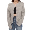 thumbnail image 1 of SOMER Women's Cardigan Sweaters Long Sleeve Button Down Crew Neck Classic Open Front Lightweight Knit, 1 of 7