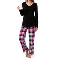 thumbnail image 1 of SOMER Pajamas for Women Set, Cute Lounge Sets for Women V Neck Long Sleeve, Fall Winter Cotton Pj Sets for Woman 2025 Lightweight Waffle Loungewear Sleepwear, 1 of 7