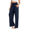 thumbnail image 1 of SOMER Women's Wide Leg Palazzo Lounge Pants with Pockets Light Weight Loose Comfy Casual Pajama Pants, 1 of 6