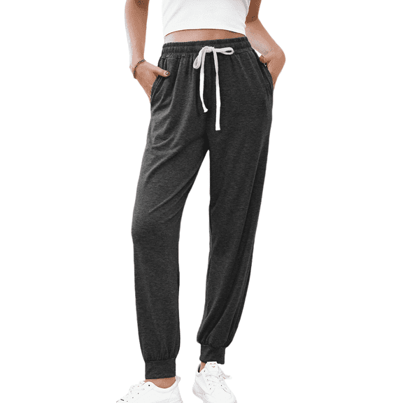 SOMER Women's Workout Sweatpants Jogger Lounge Pants with Pockets Light Weight Loose Comfy Casual Pajama Pants