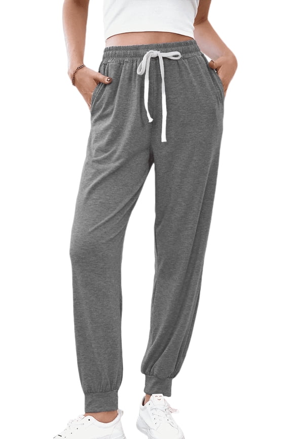Women's Workout Sweatpants Jogger Lounge Pants with Pockets Light Weight Loose Comfy Casual Pajama Pants