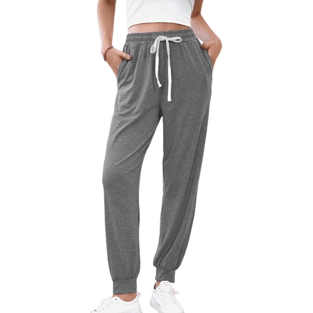 SOMER Women's Workout Sweatpants Jogger Lounge Pants with Pockets Light Weight Loose Comfy Casual Pajama Pants
