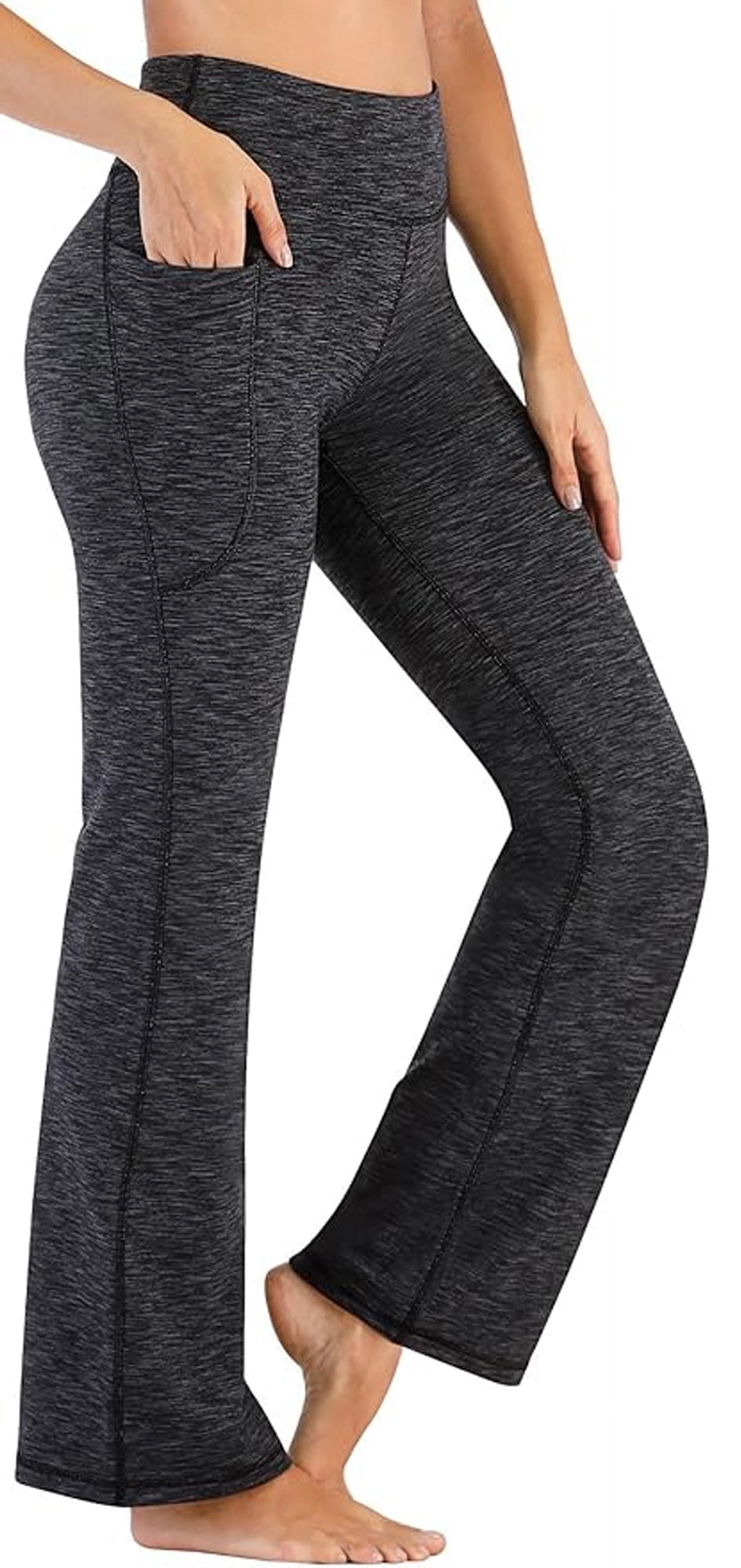 Desol Yoga Leggings For Women With Pockets - Fleece Lined, High Waisted, Tummy Control, Butt Lifting, 30" Inseam