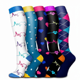 thumbnail image 1 of SOMER 5 Pairs knee-high Socks for Women and Men, 1 of 2