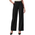 thumbnail image 1 of SOMER Womens Dress Pants Wide Leg Pants Pull On Stretchy Work Pants High Waisted Business Casual Trousers with Pockets Black, 1 of 8