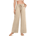 thumbnail image 1 of SOMER Womens Yoga Sweatpants Wide Leg Lounge Pajamas Pants Drawstring Workout Comfy Joggers Pants with Pockets, 1 of 6