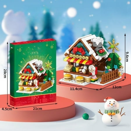 SOMIK Christmas DIY Building Set,Toy Bricks,Mini Xmas Tree Building Block Gift, Tree Holder,Creative Design,Table Display Holiday Decorations & Ideas Gifts