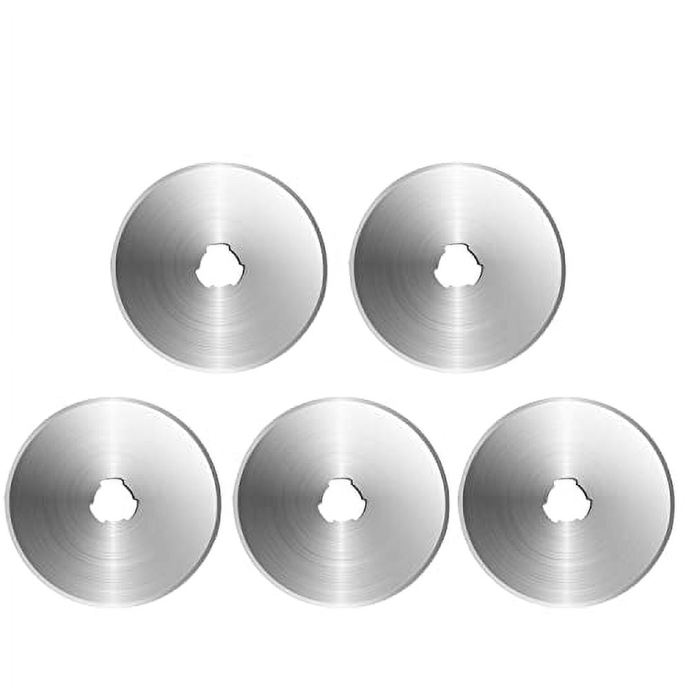 SOMOLUX 60mm Rotary Blades 5 Pack Fits OLFA,Fiskars,Truecut,DAFA Cutter  Replacement, Quilting Scrapbooking Sewing Arts Crafts,Sharp and Durable 
