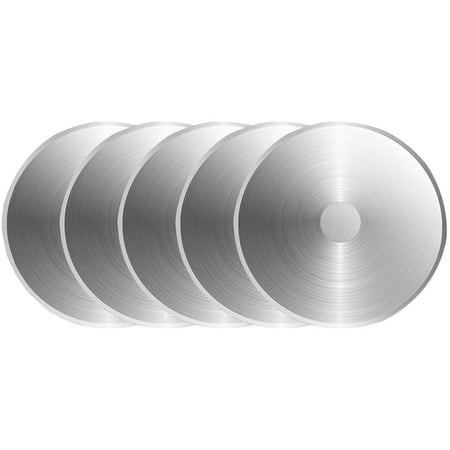 SOMOLUX 60mm Rotary Blades Compatible with Fiskars 60mm Rotary Cutter Perfect for Sewing Arts Crafts, Sharp, and Durable 5 Pack (Round hole 10mm) 5pcs 60mm for Fiskars