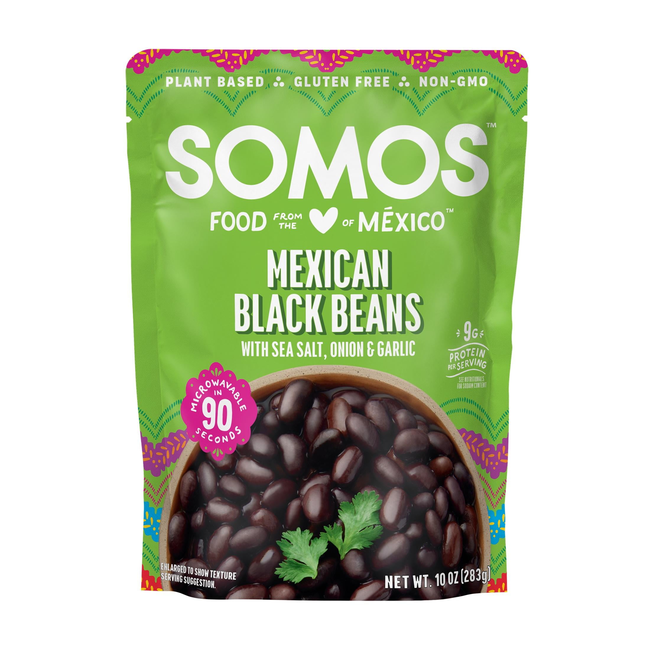 SOMOS Mexican Black Beans, 10 oz Pouch