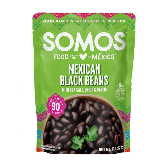 SOMOS Mexican Black Beans with Sea Salt Onion & Garlic - 10 oz